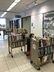 Browsing at the Library Book Sale